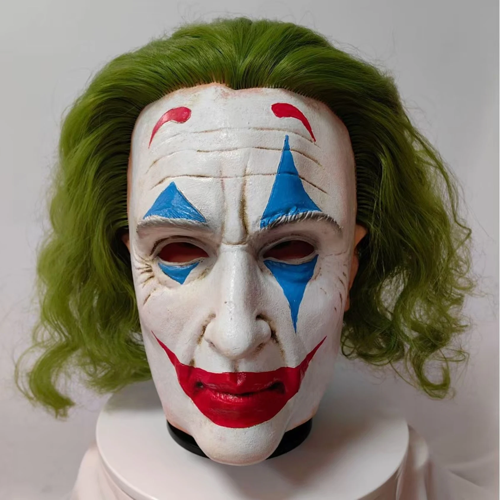 Movie Joker 2 face Mask Realistic Scary joker Folie à Deux Helmet Halloween clown mask Cosplay Monster Costume Props adult Gift