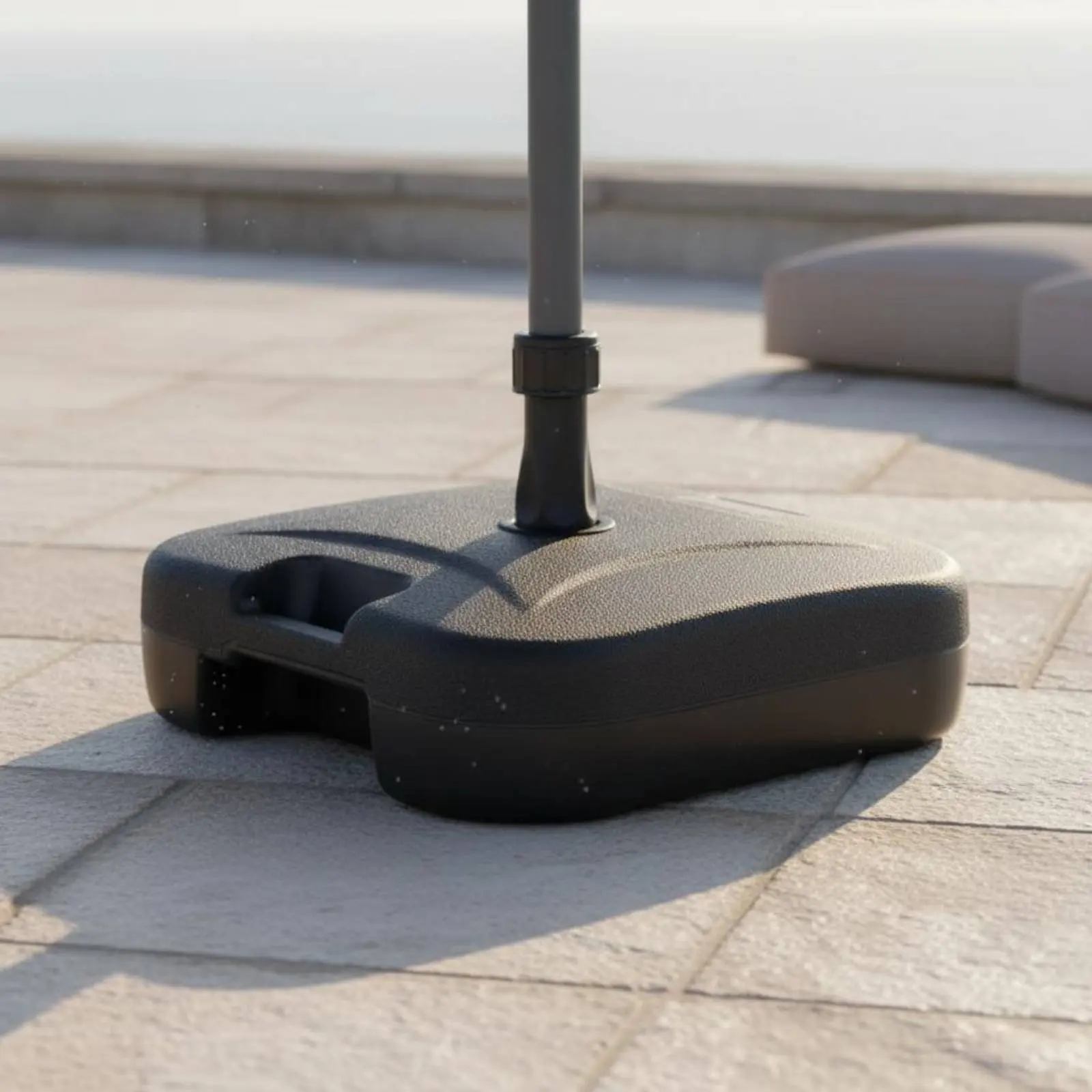 パティオ傘ベース-ユニバーサルフィット-水充填式傘立て-屋外日よけスタンド-簡単収納-庭やデッキ用保護具