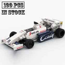 New Technical MOC-42911 Toleman-Hart TG184 SuperRace Car Model Buiding Kit Creators Block Bricks Kid Toys Birthday Gifts