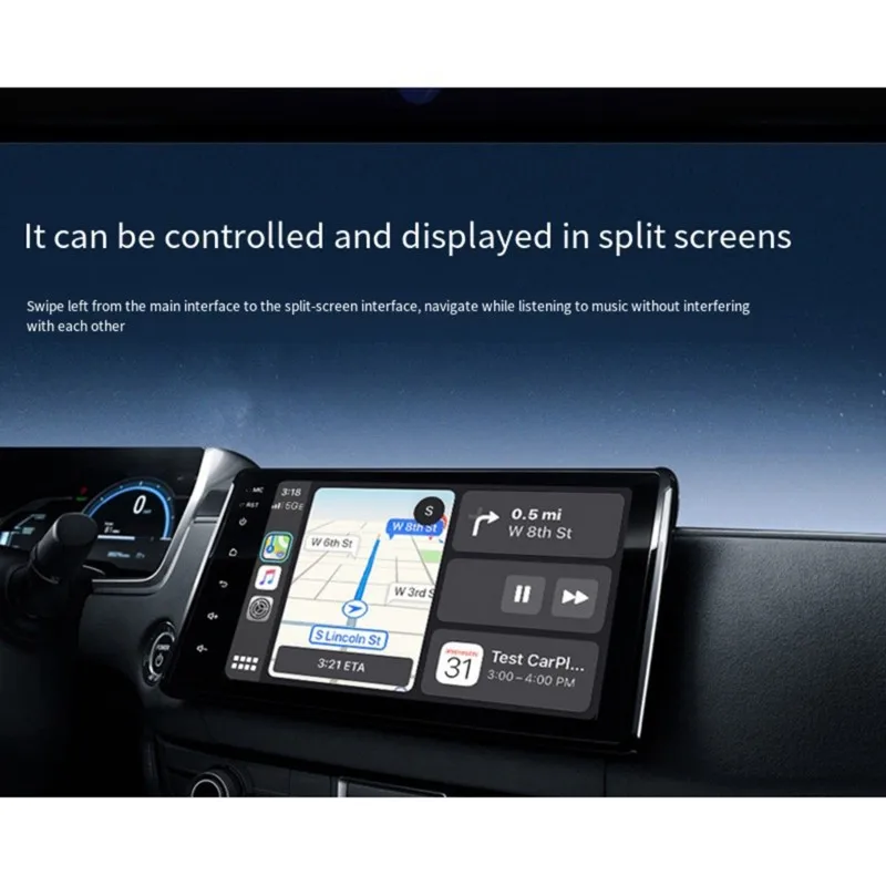 

No Delay Wireless Carplay& Android Auto Adapter 2-In-1 Fast Auto-Connect Plug& Play Carplay Adapter
