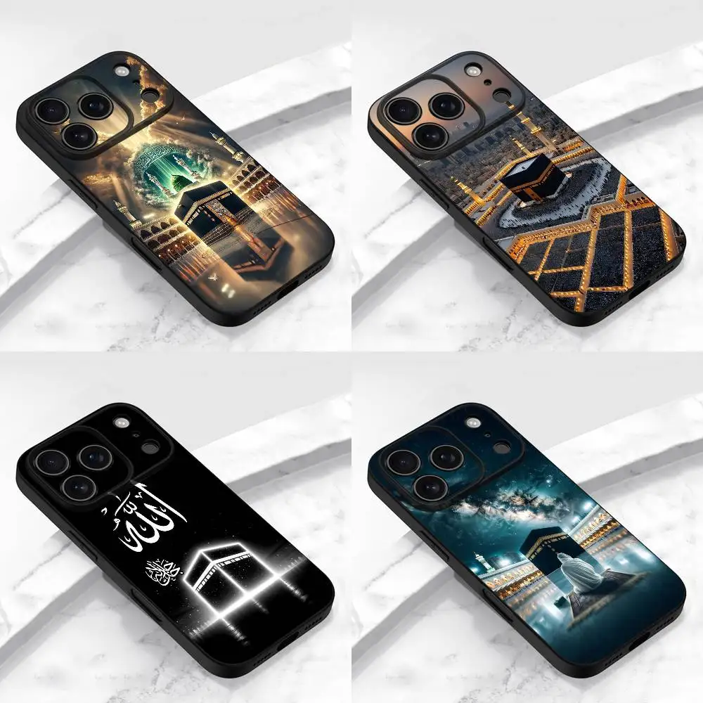 Чехол для телефона Arab Islamic Mecca Pilgrim для iPhone 13,16,12,14,15,11,17,Pro,Max,Plus,E,Air,Mini противоударный чехол