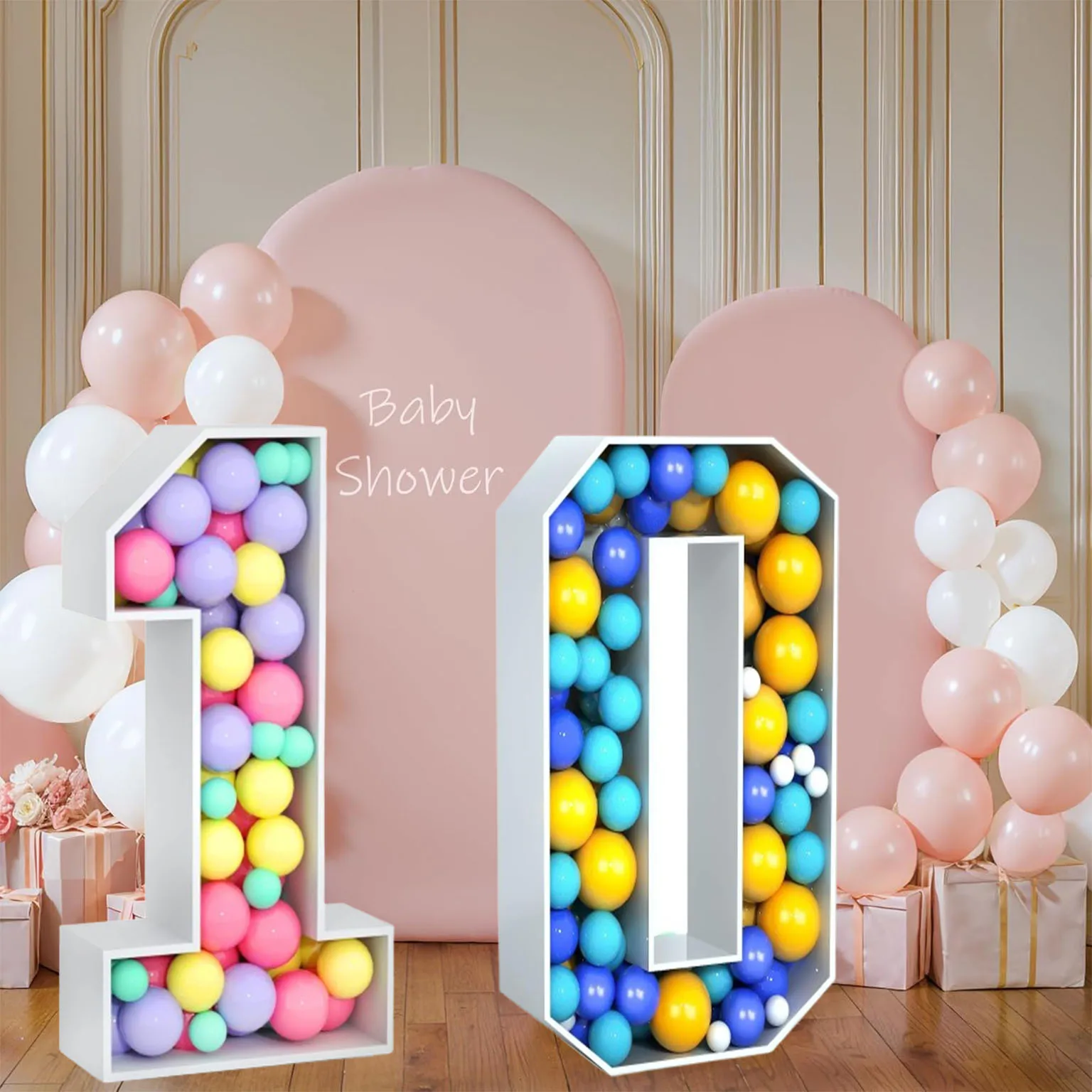 1PC 73cm/28.74inch Marquee Balloon Frame KT Board Numbers 0-9– Large 3D Standee for Birthdays, Anniversaries, Graduations – DIY