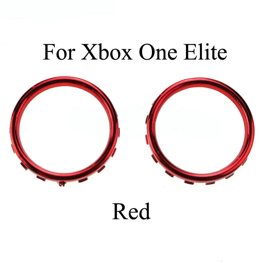 Anel decorativo para controlador XBOX ONE Elite, peças de reposição banhadas a ouro, 1 par