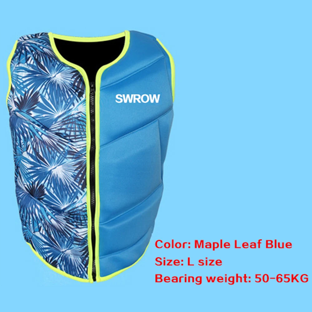 Giubbotto di salvataggio in Neoprene adulti Surf giubbotto di salvataggio sci barche a motore Kayak zattera per barche gilet da pesca nuoto gilet