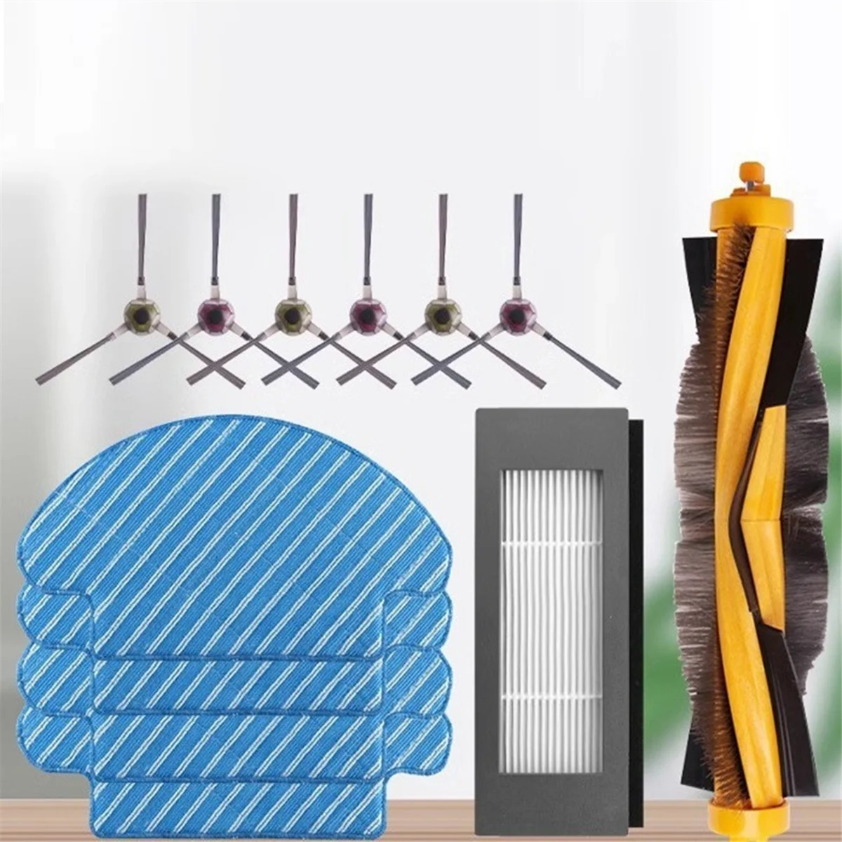 A62K 12 قطعة مرشح فرشاة الجانب الرئيسي ومجموعة قماش الممسحة لـ DD33 35 56 ملحقات المكنسة الكهربائية استبدال أجزاء