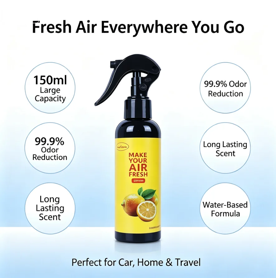Home Fragrance Options - Spray ambientador para coche de 150ml,