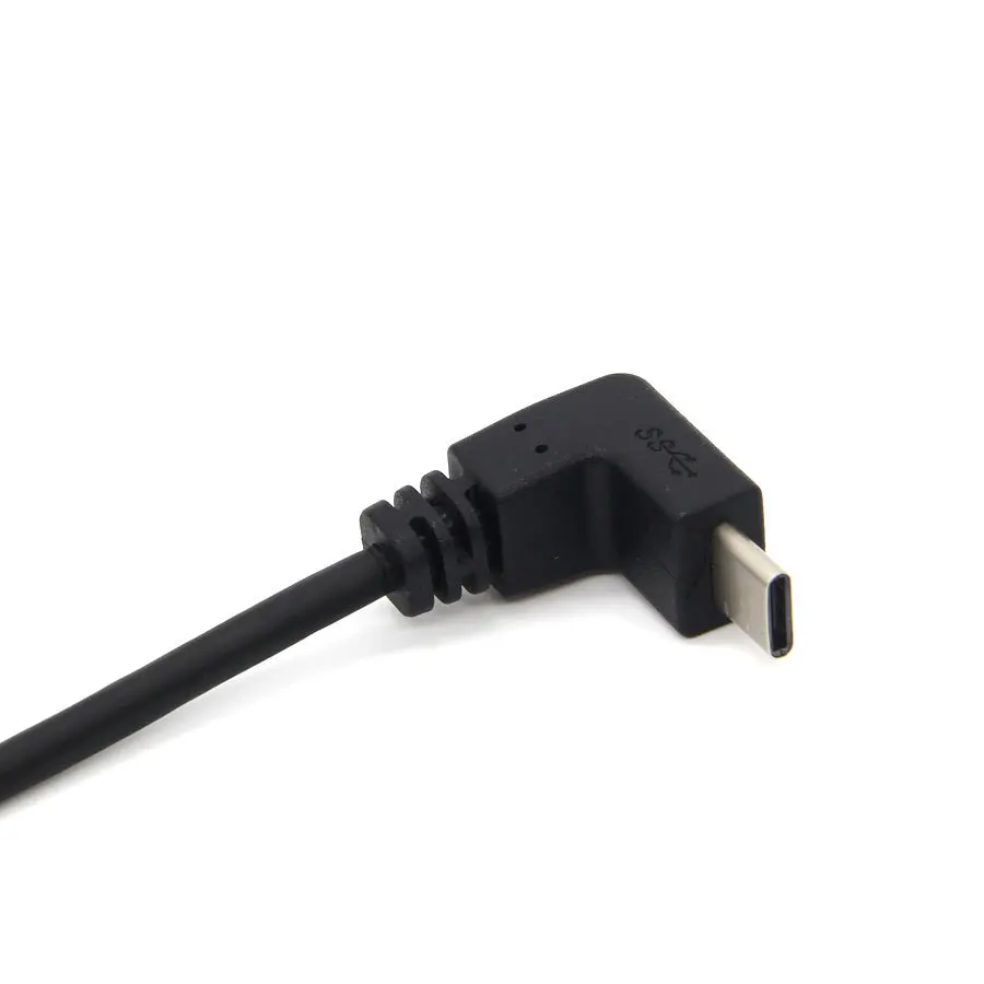 USB 3.1 type-c مطلي بالذهب بزاوية 90 درجة ، ذكر إلى USB ، ذكر إلى ذكر ، شحن البيانات ، كابل الهاتف اللوحي