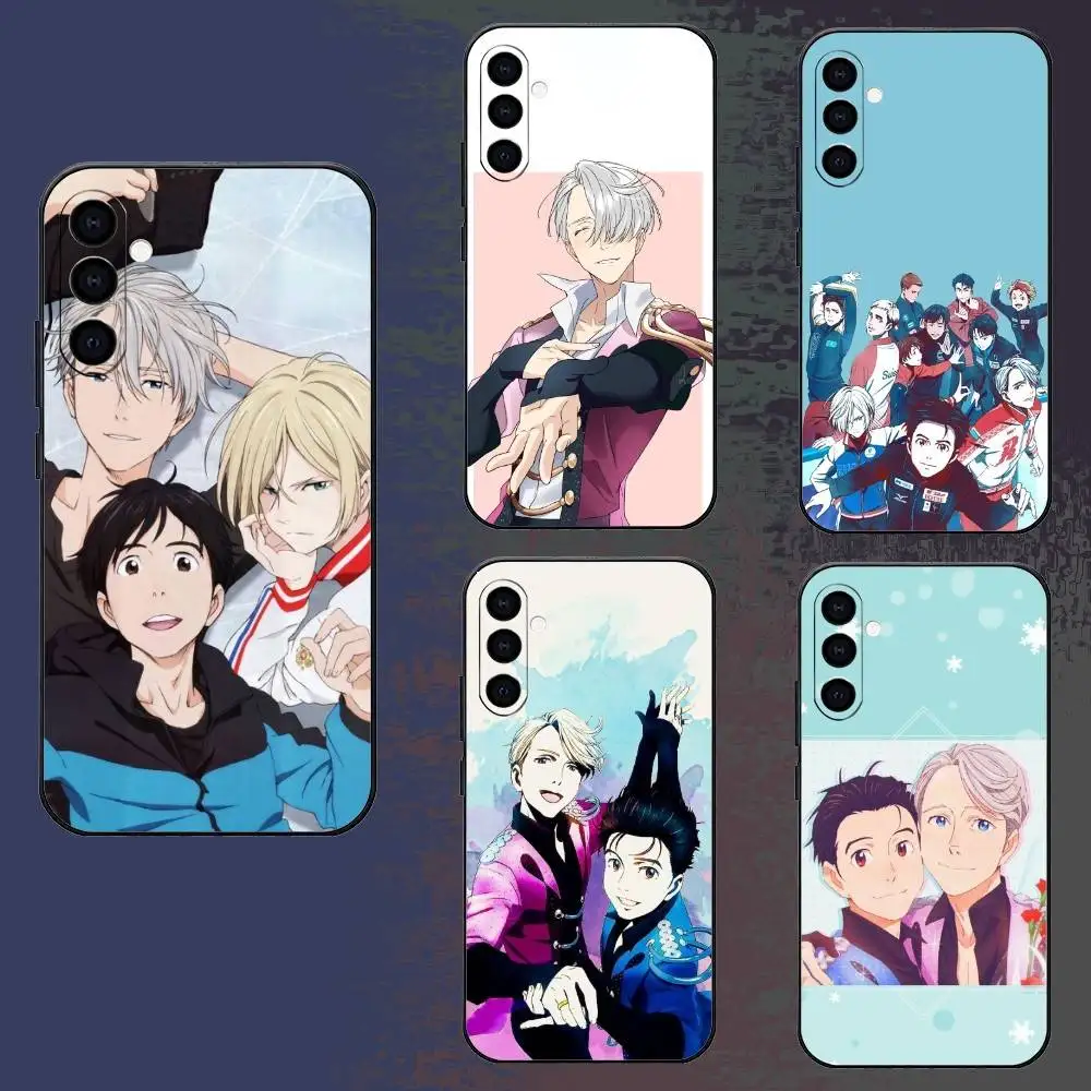 

Y-Yuri On Ice Anime Printed Phone Case For Samsung Galaxy A73,A72,A71,A70,A52,A51 Others Soft Black Cover