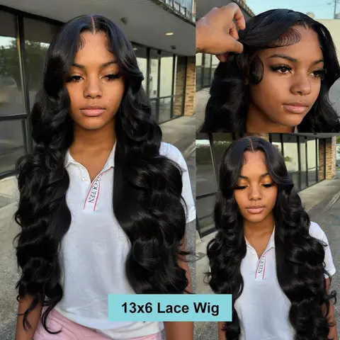 220% Kroppsvågig 13x6 HD Transparent Lace Front Peruk av Äkta Hår 30-40 Tum 13x4 Lace Frontal Vattenvågig 5x5 Stängning Peruk För Kvinnor 6 best sales vattenvågigt hår - №5