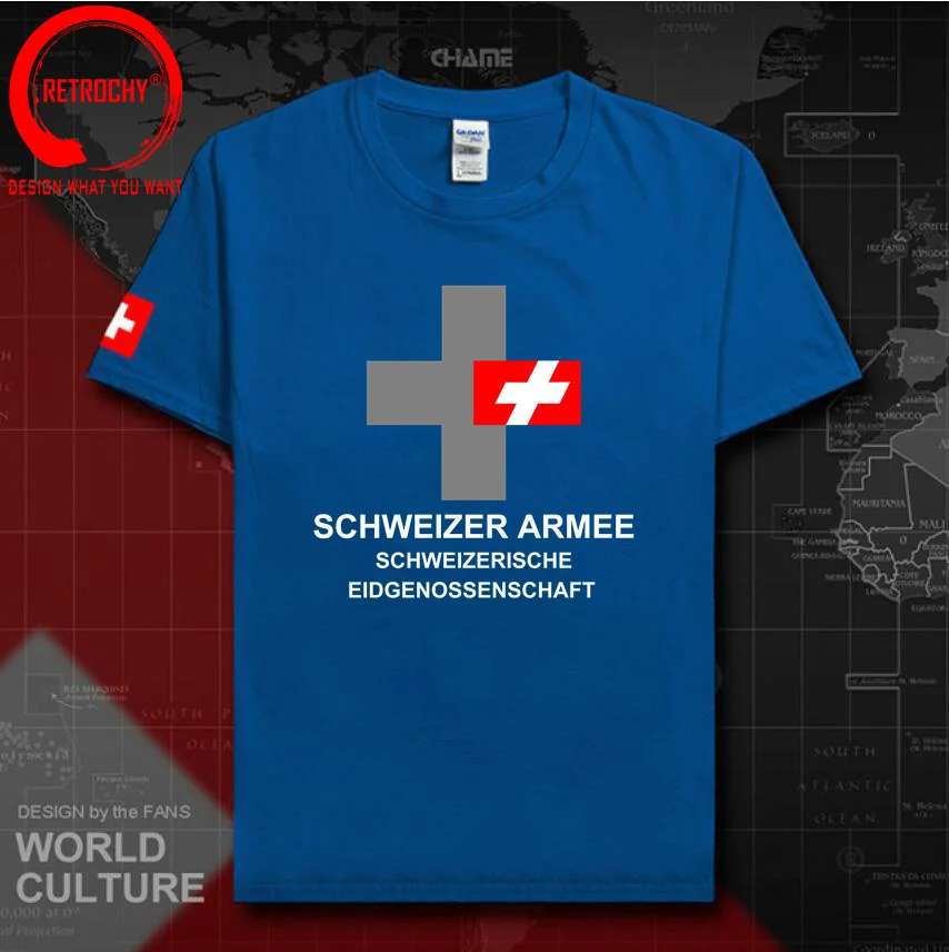 Swiss Confederation Switzerland T Shirts Man 2023 T-shirts Nation Team Cotton Tees Fans Country CHE CH Confoederatio Helvetica