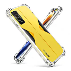 For Xiaomi POCO F4 GT Transparent Silicone Shockproof Case on For Poko Pocof4 Gt PocoF3 GT F3gt F 3 Clear Phone Cases Back Cover