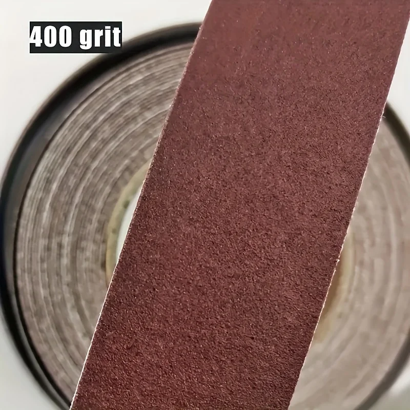 1-Inch diamond emery roll, 5-grain sanded paper roll, assorted sandpaper, for woodworking automotive metal polishing