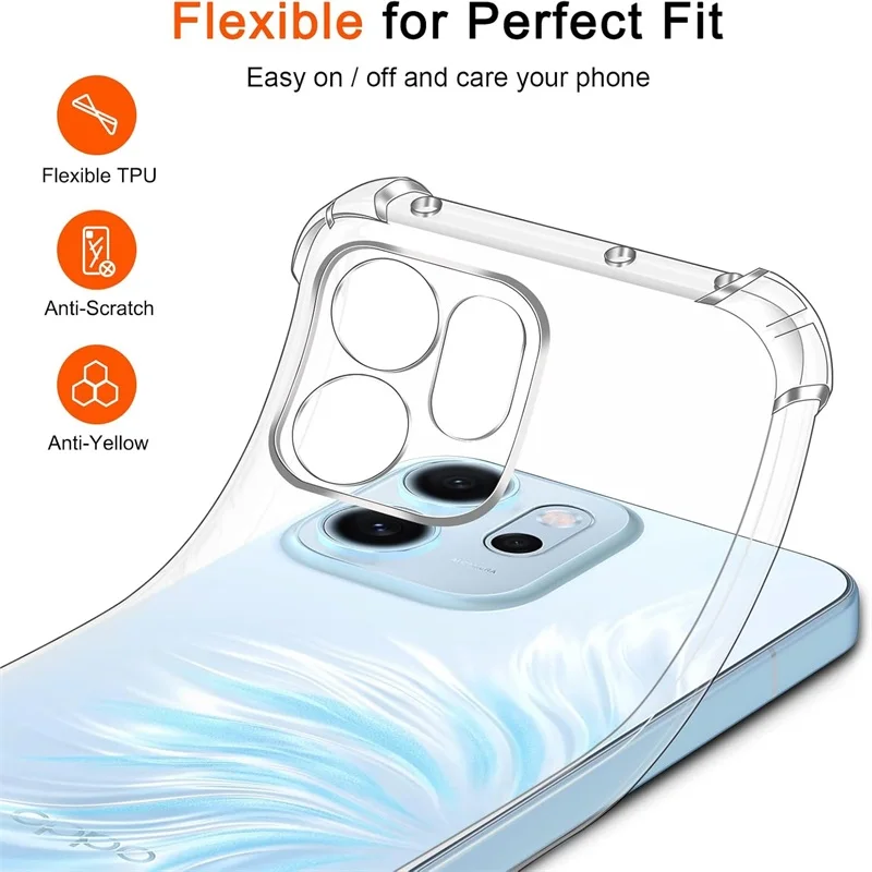 حافظة شفافة لهاتف اوبو رينو 14 FS F 5G من السيليكون الناعم المقاوم للصدمات كوكه أوبو رينو 14F رينو 14FS رينو 14F 14 برو 14Pro