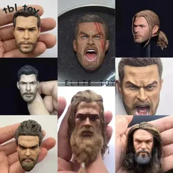 1/6 Scale Handsome Guy Head Carving The Union Hero Comic Male Solider Head Sculpt Model Action Figure Toys