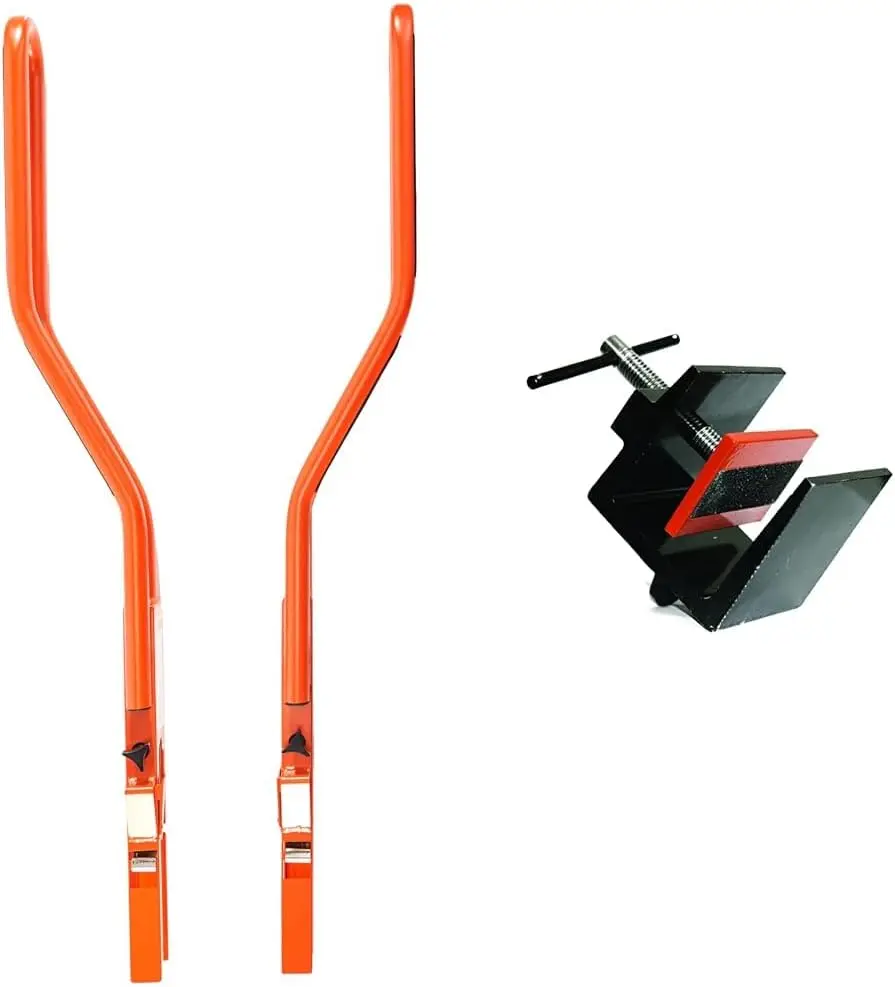 Ladder Extension System, Orange Ladder Stability Anchor Includes Strap, Black