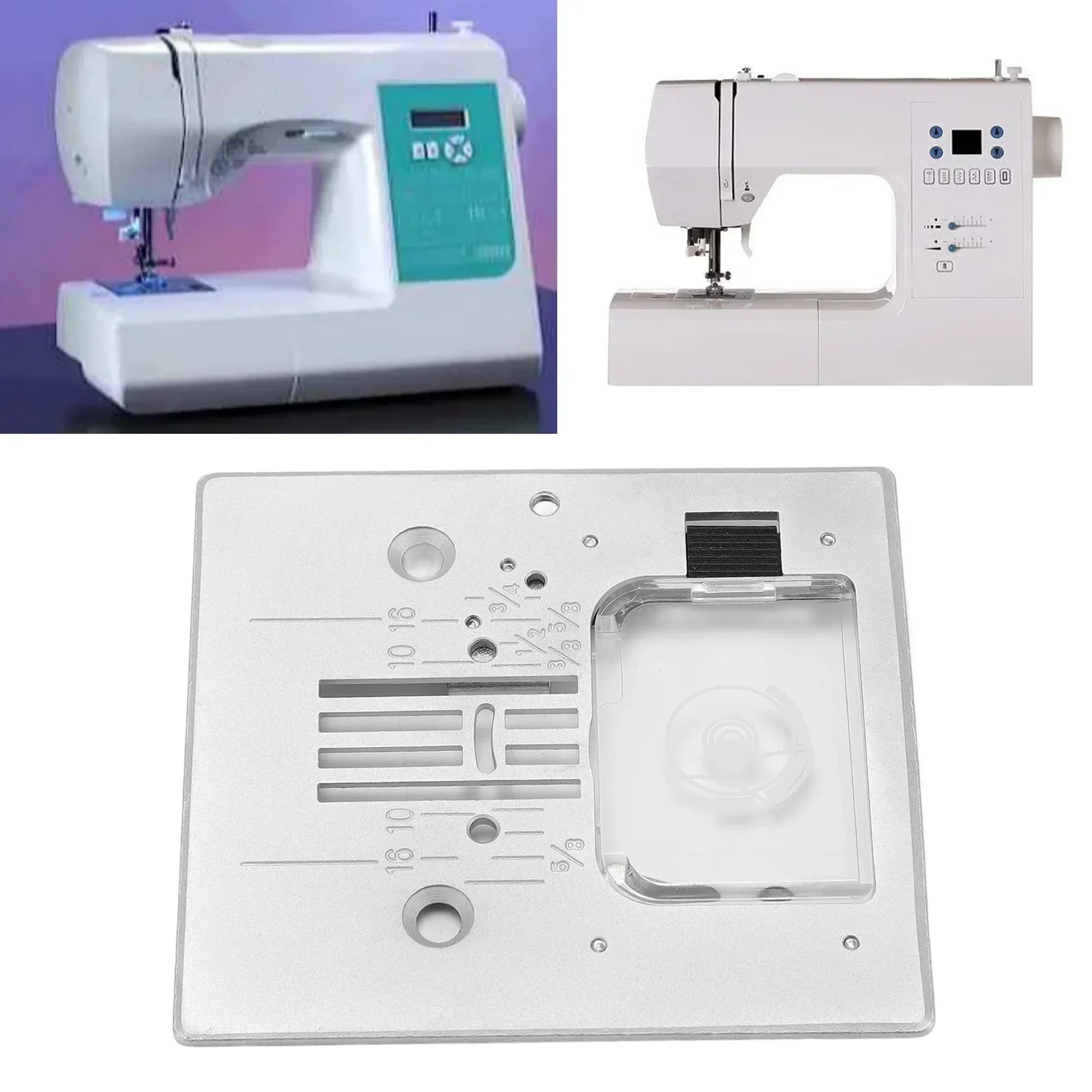 Sewing Machine Needle Plate Transparent Cover Needle Throat Plate For 7256 7258 7422 7424 7426 7430 7436 7444 7446