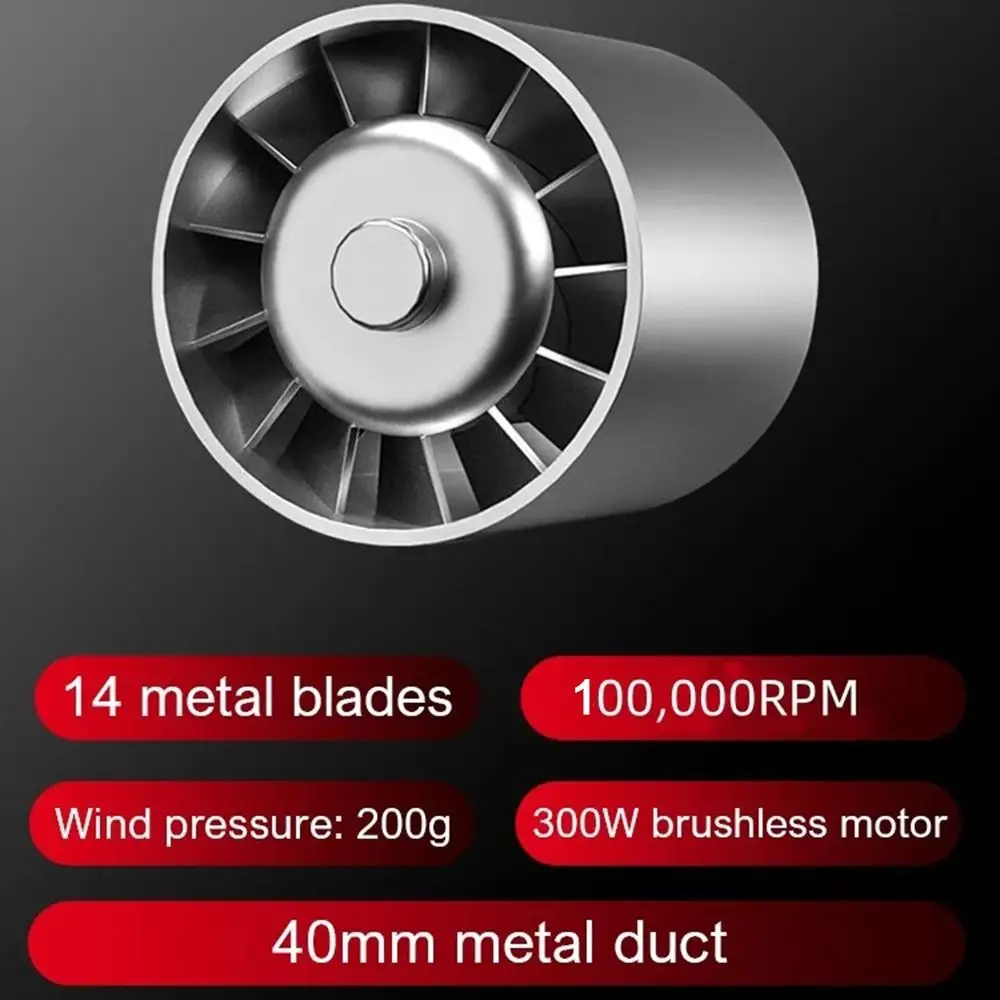 100000 دورة في الدقيقة مروحة نفاثة توربو صغيرة تهب/شفط 6 تروس قابل للتعديل منفاخ هواء قوي شاشة ديجيتال المحمولة فراغ منظف الغبار