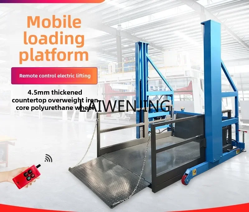 LYN wireless remote control mobile loading and unloading platform heavy electric hydraulic loading and unloading lift