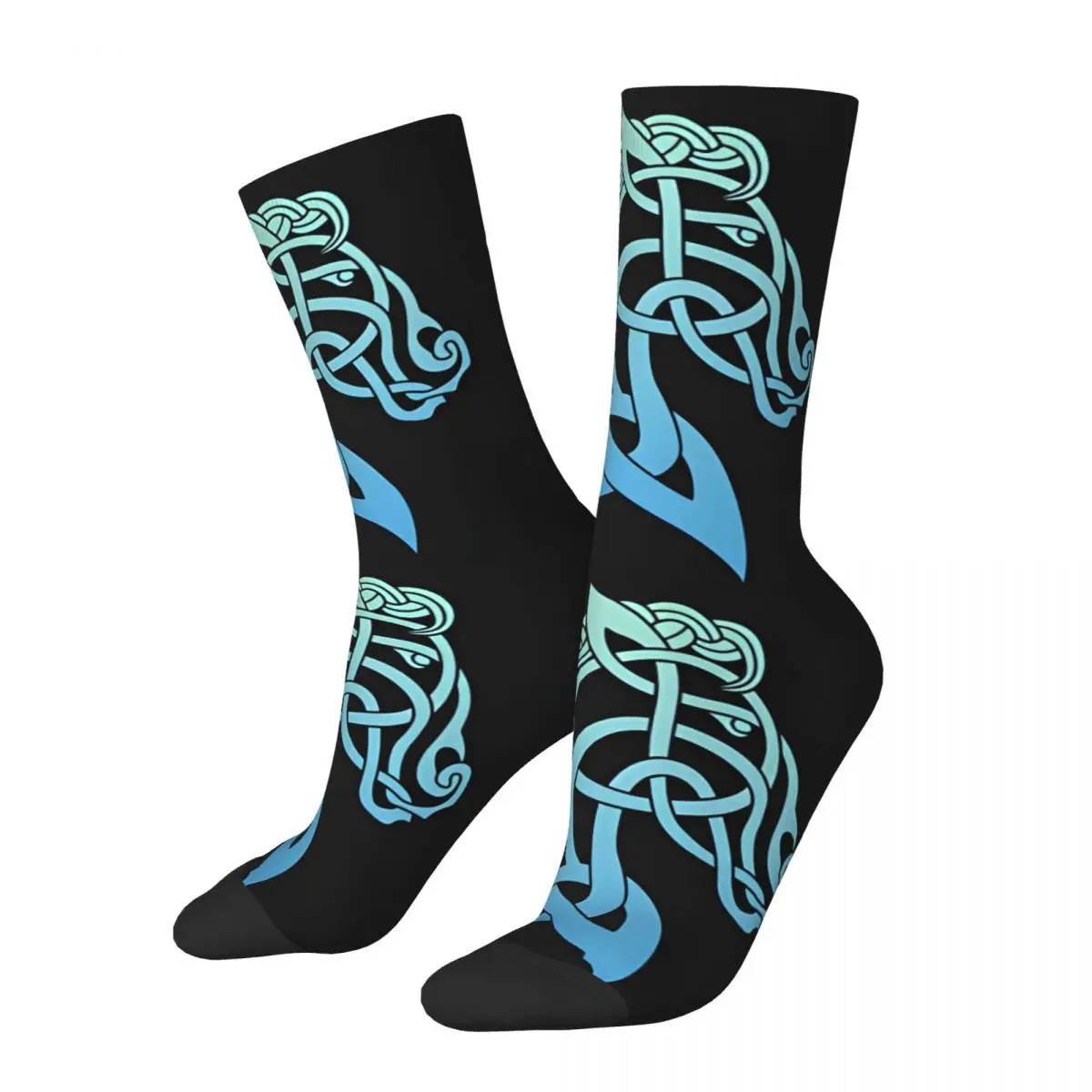 Celtic Horse Viking Sock Printed Man Polyester