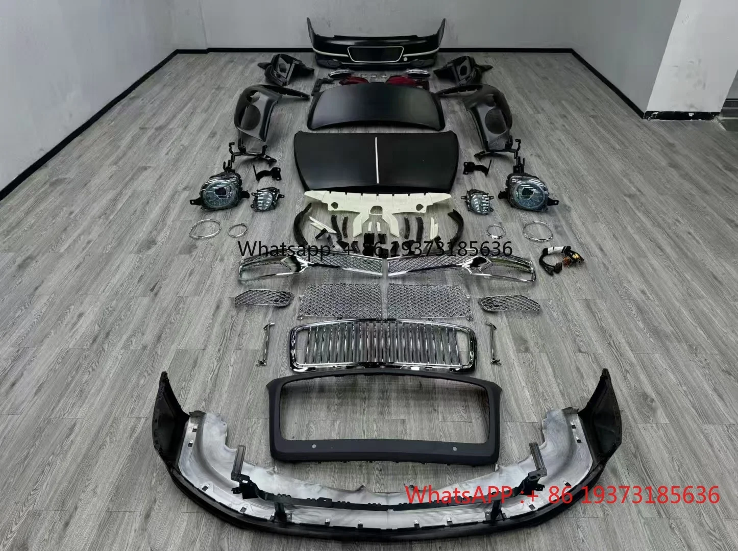 2005–2019 Upgrade 2020 für Bentley Flying Spur Body Kit Stoßstange LED-Scheinwerfer LED-Rücklicht Hochwertige Autoteile