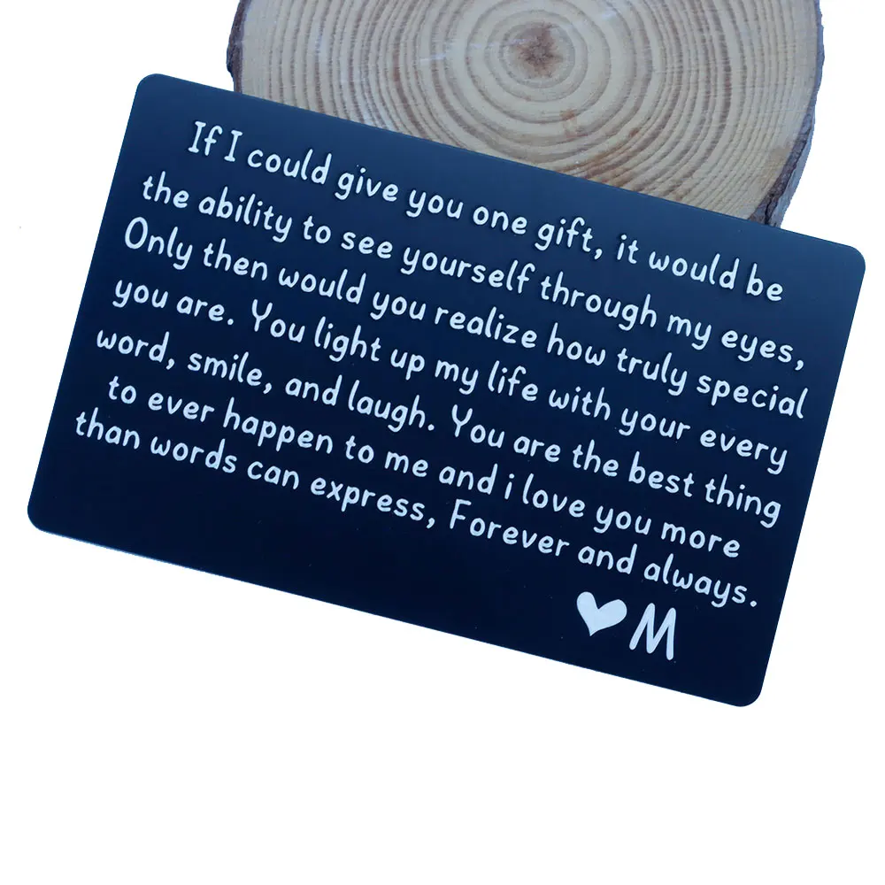 Christmas Gifts I Love You Wallet Insert Card for Men Him Wedding Anniversary Engagement Gift for Couple Husband Birthday Gifts