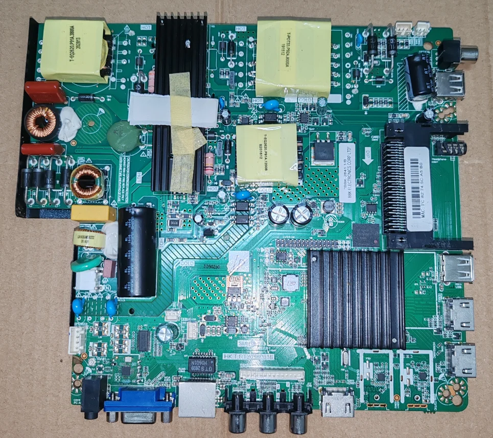 HK.T.RT2841P838 WiFi network three-in-one TV motherboard, physical photo for 94--112V  600MA