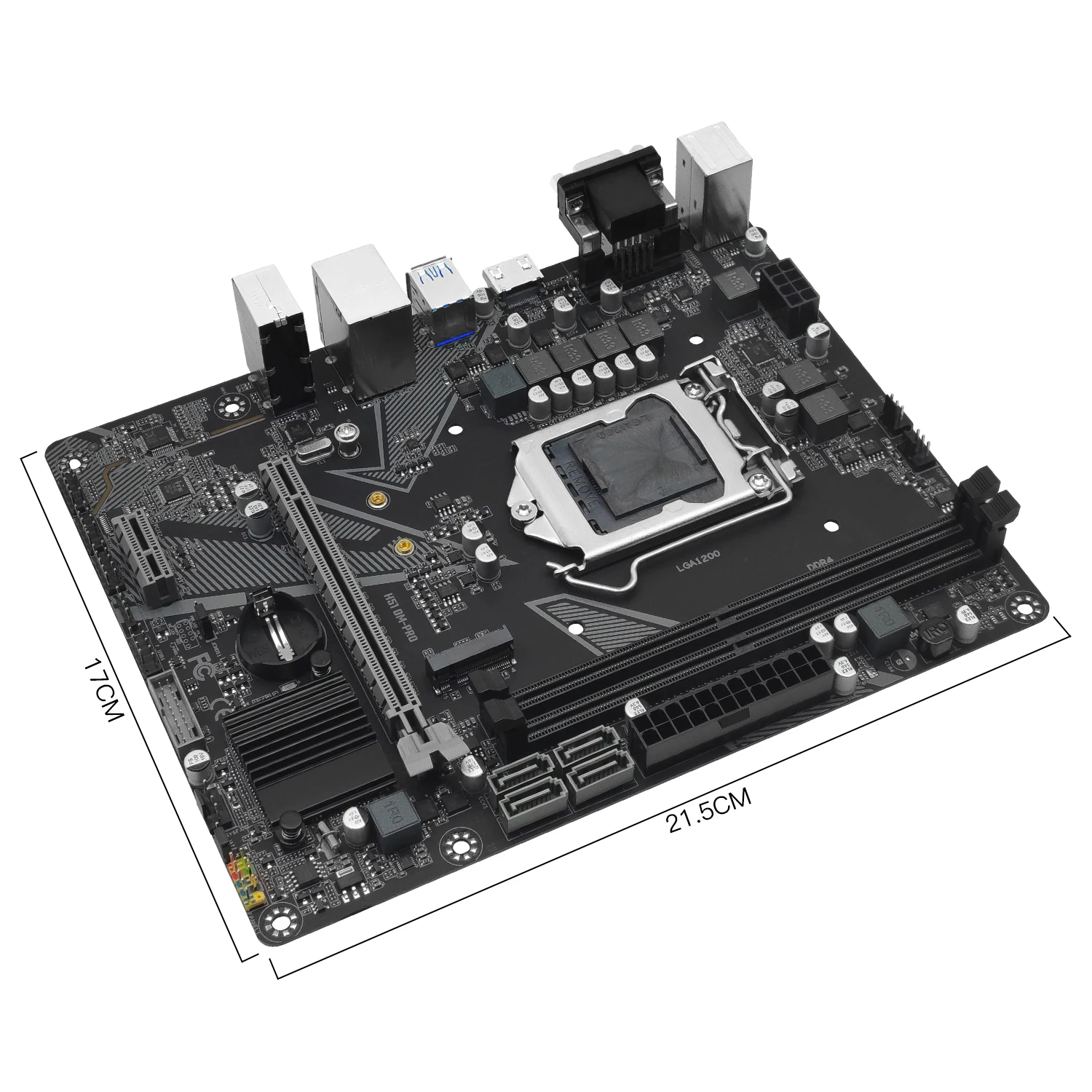 Imagem -04 - Motherboard Lga 1200 Suporta Intel Core i3 i5 i7 i9 10 ° 11 ° Processador Cpu Ram Ddr4 Memória Desktop Vga Hdmi M-atx Machinis-h510