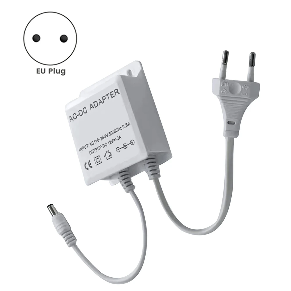 Diskon Besar Pengisi Daya Catu Daya Tahan Air Output DC 12V, Input AC 100-240V untuk CCTV, AHD, Analog, Kamera Keamanan IP Steker UE