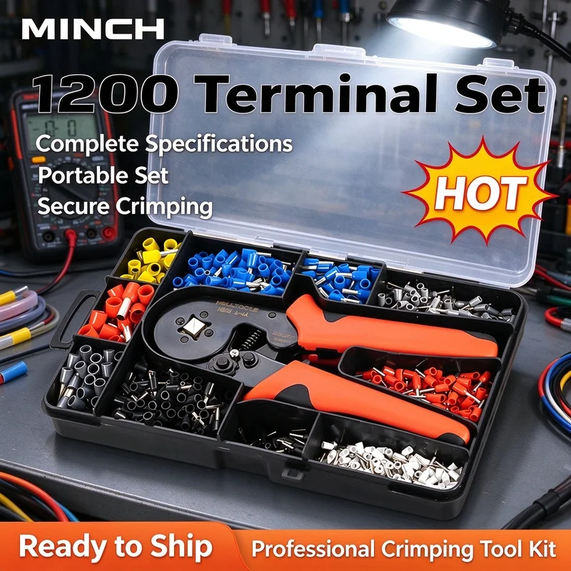 Self Adjusting Ferrule Crimper HSC8 6-4A Crimp Pliers Wire End Ferrule Terminal Crimping Tool for Electric Wiring Work