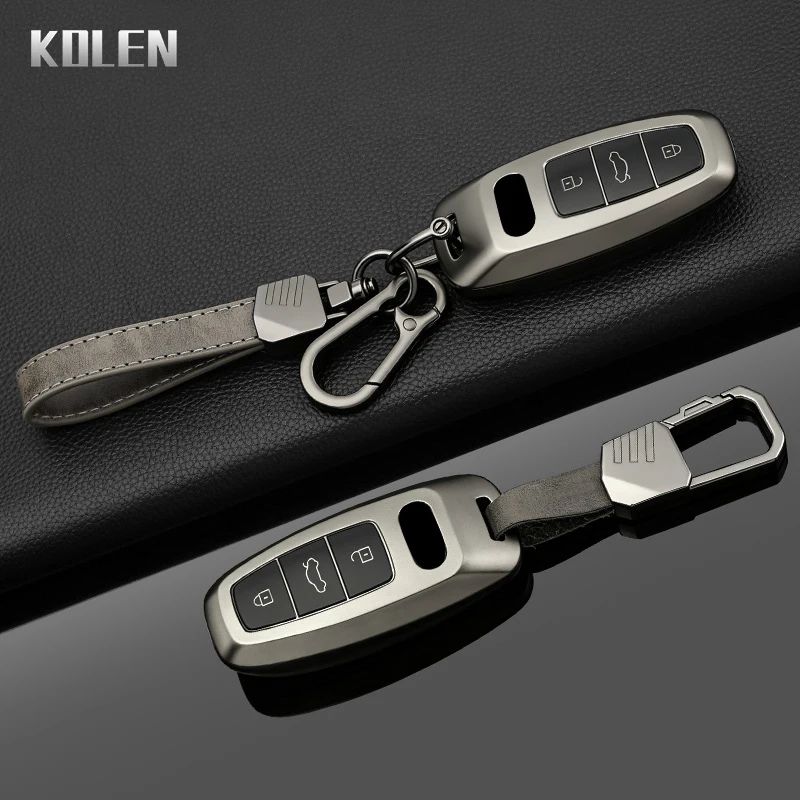 TPU Car Smart Key Case Cover Fob For Audi A3 8Y A4 A6 A7 A8 E-tron Q5 Q8 C8 D5 Protection Shell Holder Accessories