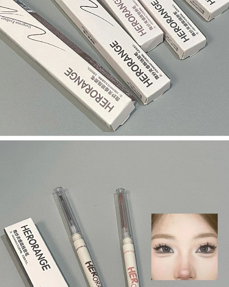 Herorange Eyeliner Gel-Stift Wasserfest Verwischungsfrei Langanhaltend 3D Augen-Make-up für Anfänger – Detail 14