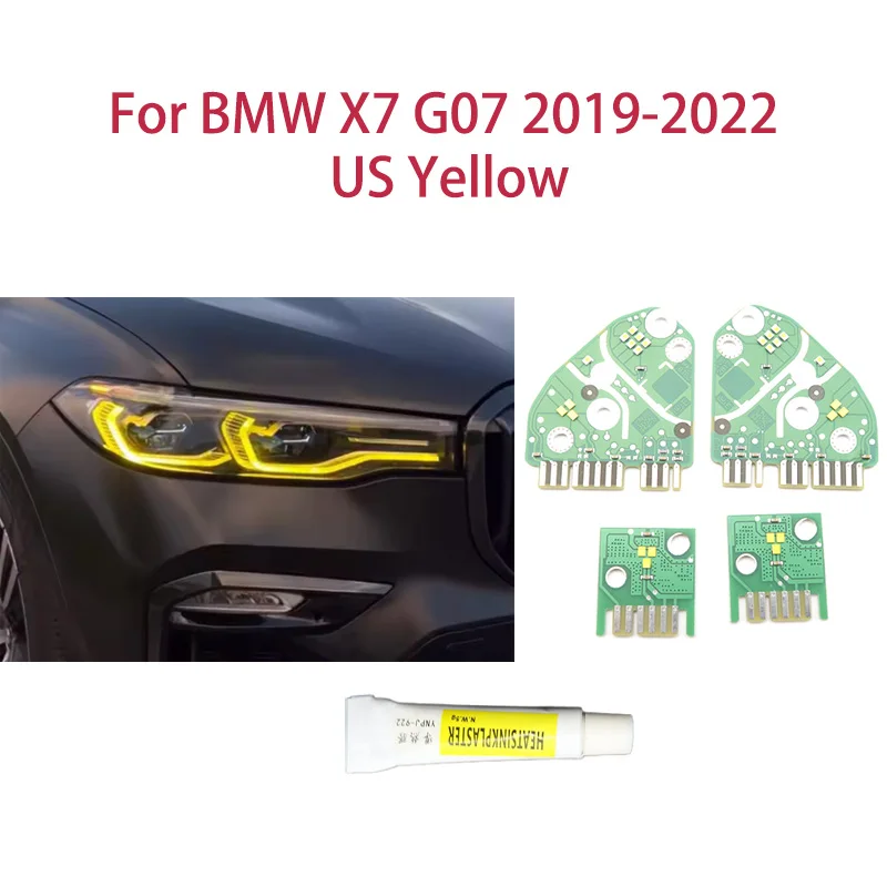 

Lemon Yellow DRL chip Angel Eyes light modification Car headlights Ballast chip For BMW X7 G07 2019-2022 US version
