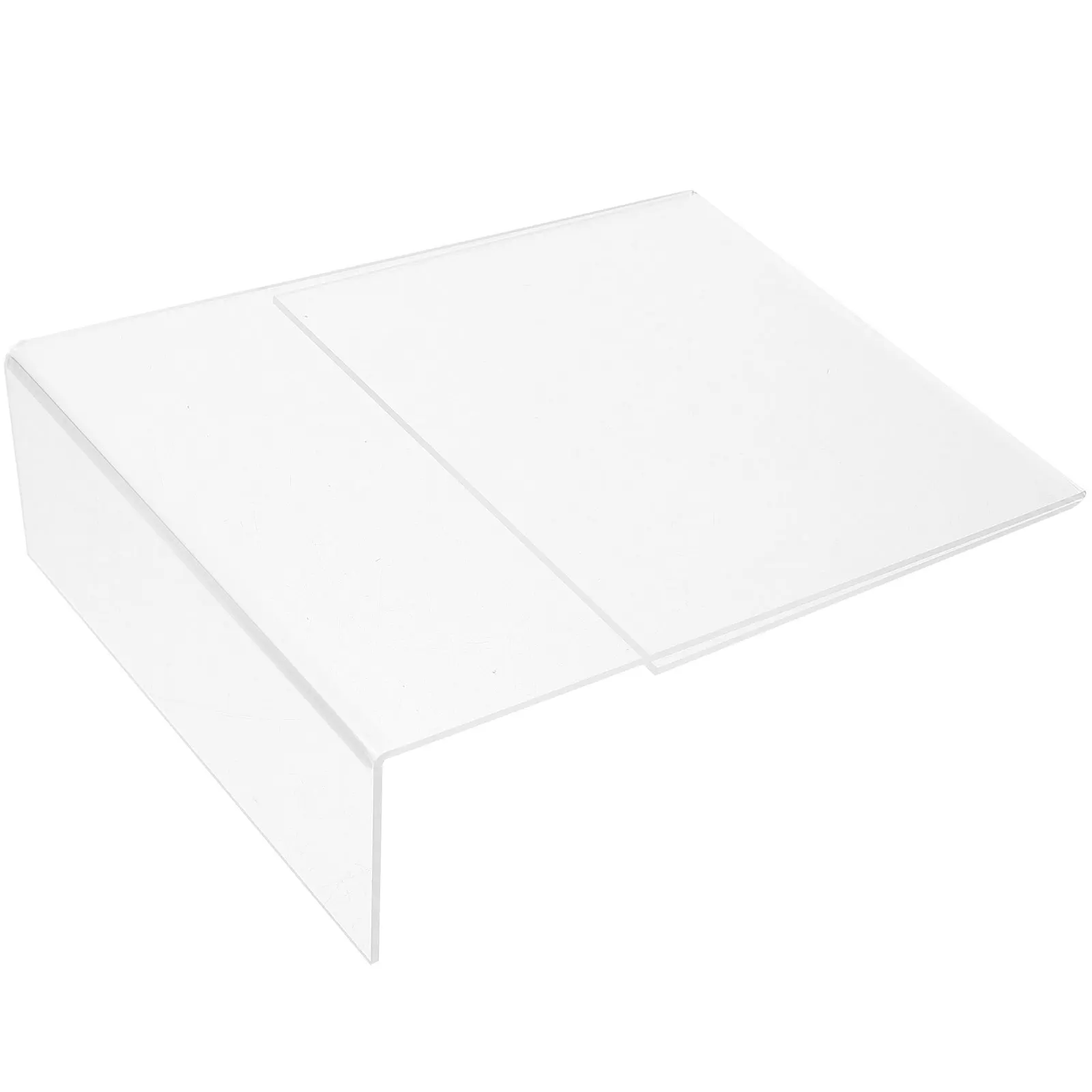 

2Pcs Acrylic L-Shaped Clear Menu Holder Sign Stand for Business Display Office Desk Accessories Advertising Frame