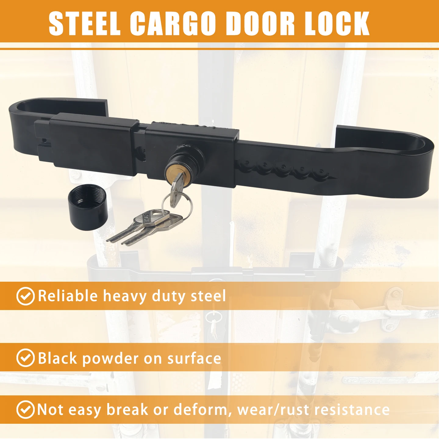 

Universal Metal Trailer Box Lock Truck Heavy Duty Steel Trailer Box Lock Container Automobiles Modification Supplies Accessories