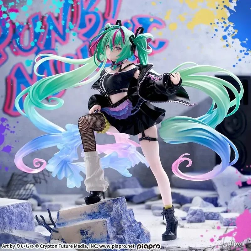 original-genuine-sega-figurizmα-hatsune-miku-23cm-hatsune-miku-punk-figure-anime-pvc-toys-birthday-gifts-collections-figurine
