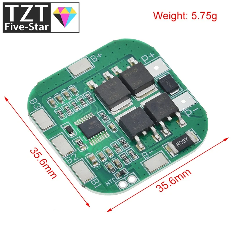 TZT 4S 14.8V / 16.8V 20A peak li-ion BMS PCM battery protection board bms pcm for lithium LicoO2 Limn2O4 18650 li battery