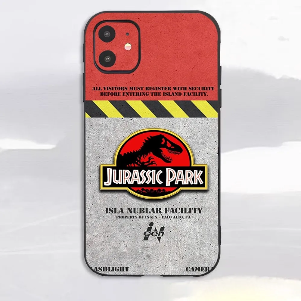 J-Jurassic Park Phone Case For Iphone 15 11 13 14 16 Pro Max 7 8 Plus X Xr Xs Max Se2020 12mini Cover Case