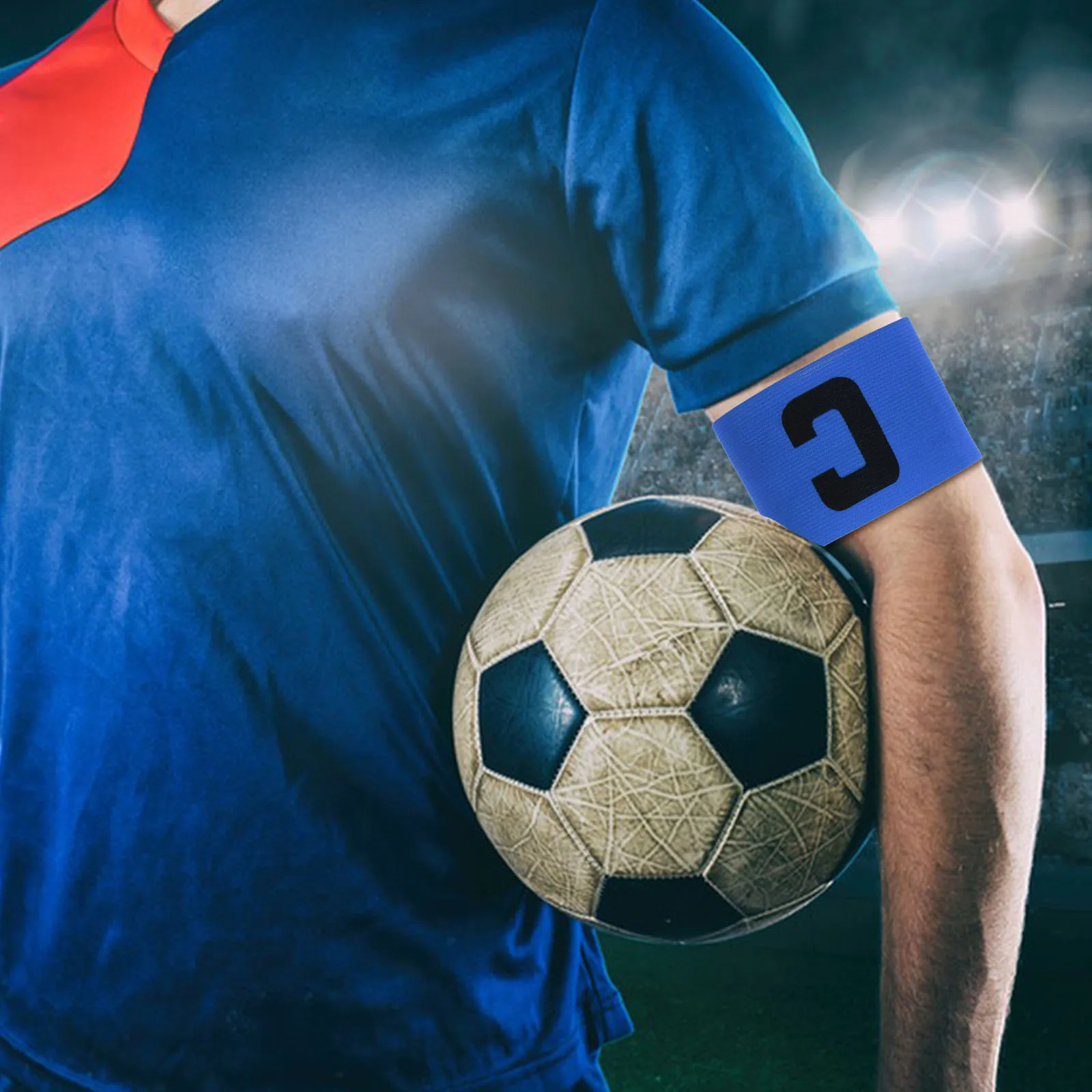 

6pcs Captain Armband Football Sports Nylon Boys Wear Resistant Reusable Arm Bands Soccer Outdoor Camping