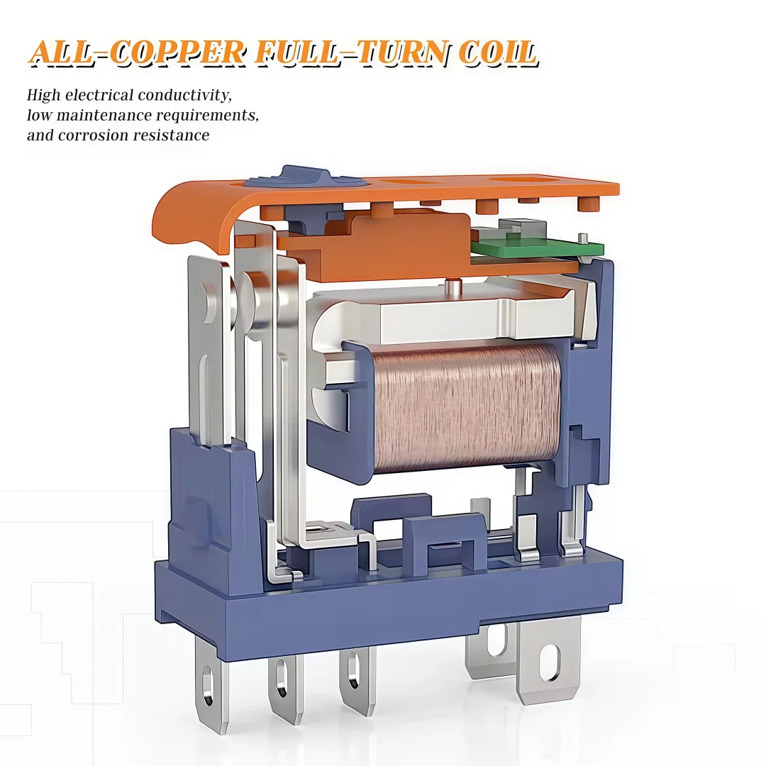 

LANBOO J13A Micro voltage plug-in relay 5pin 8pin 12vdc 12A relay AC 220v DC 24V universal relay