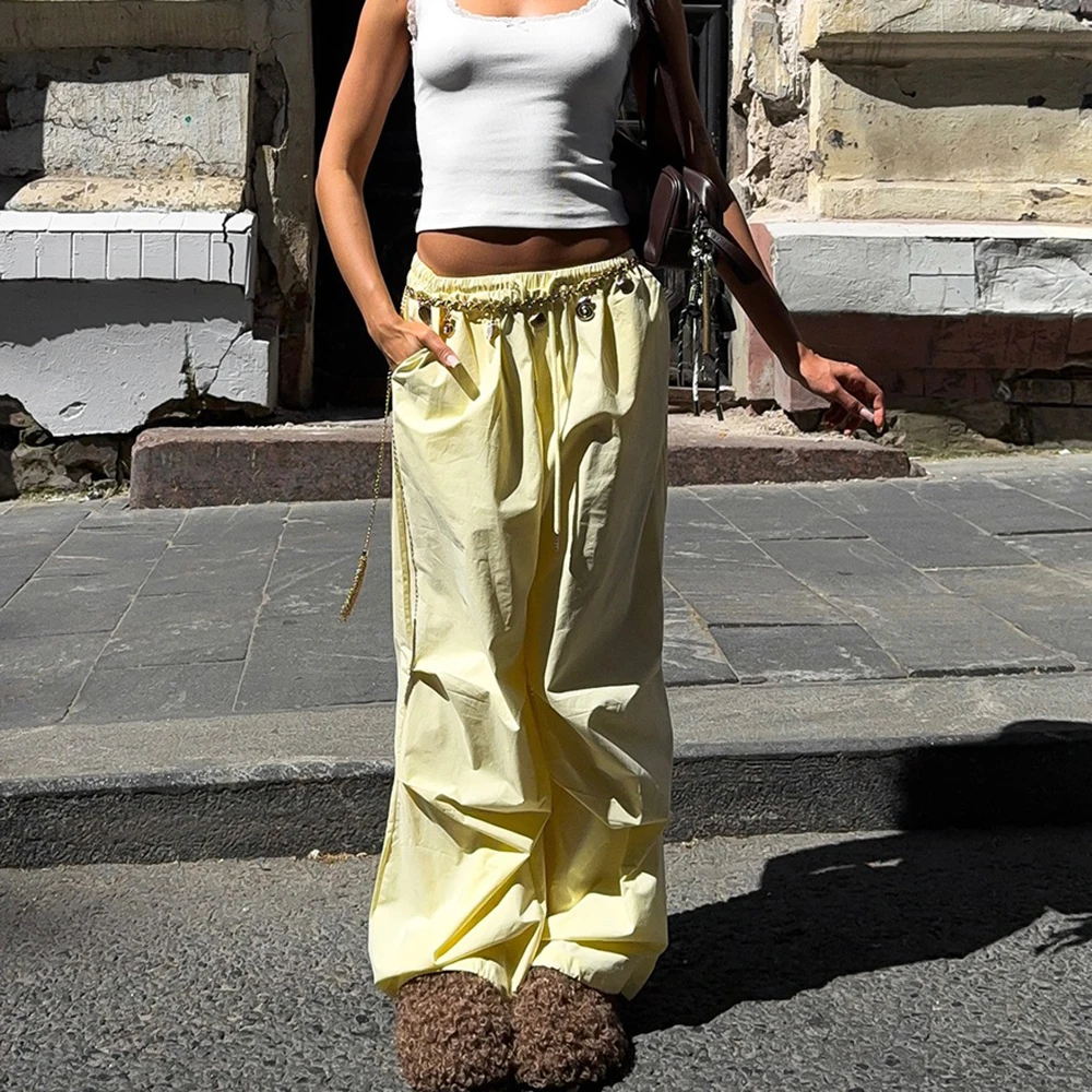 

Talenza Casual Loose Jogger Bloomers Pants Women High Waist Trousers Fashion Female Loose Pleated Bloomers Pants Streetwear