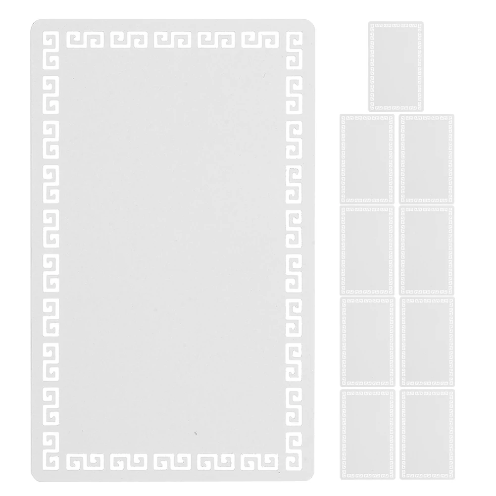 

10Pcs Sublimation Blank Aluminum Business Card Credit Card Size Custom Name Tags for Events and More Metal Cards