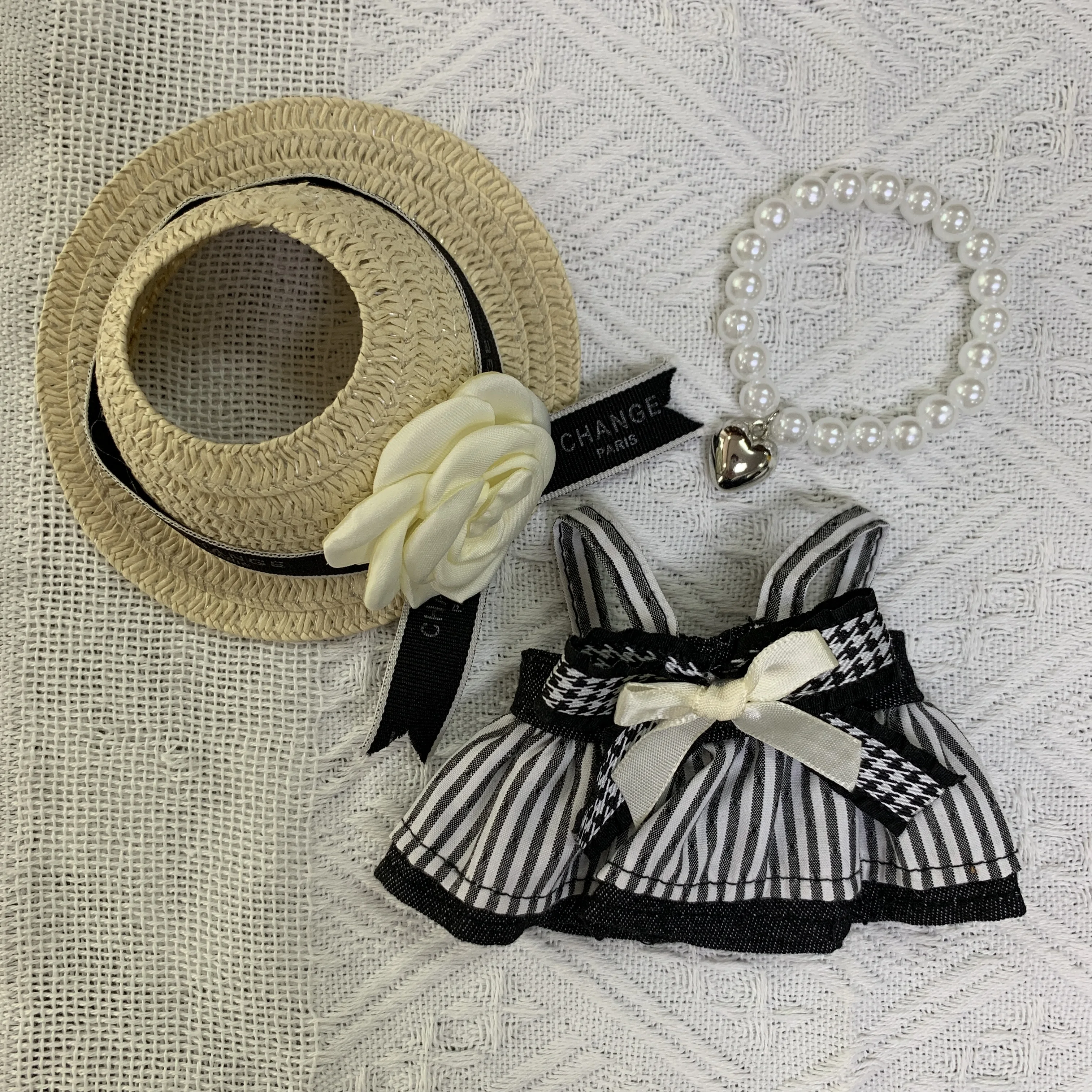 زي فستان الدمية LA BUBU مقاس 17 سم (الدمية غير متضمنة) ملابس LA BUBU، مجموعة فستان الأميرة المنقوش اللطيف من LABUBU، بما في ذلك cu #3