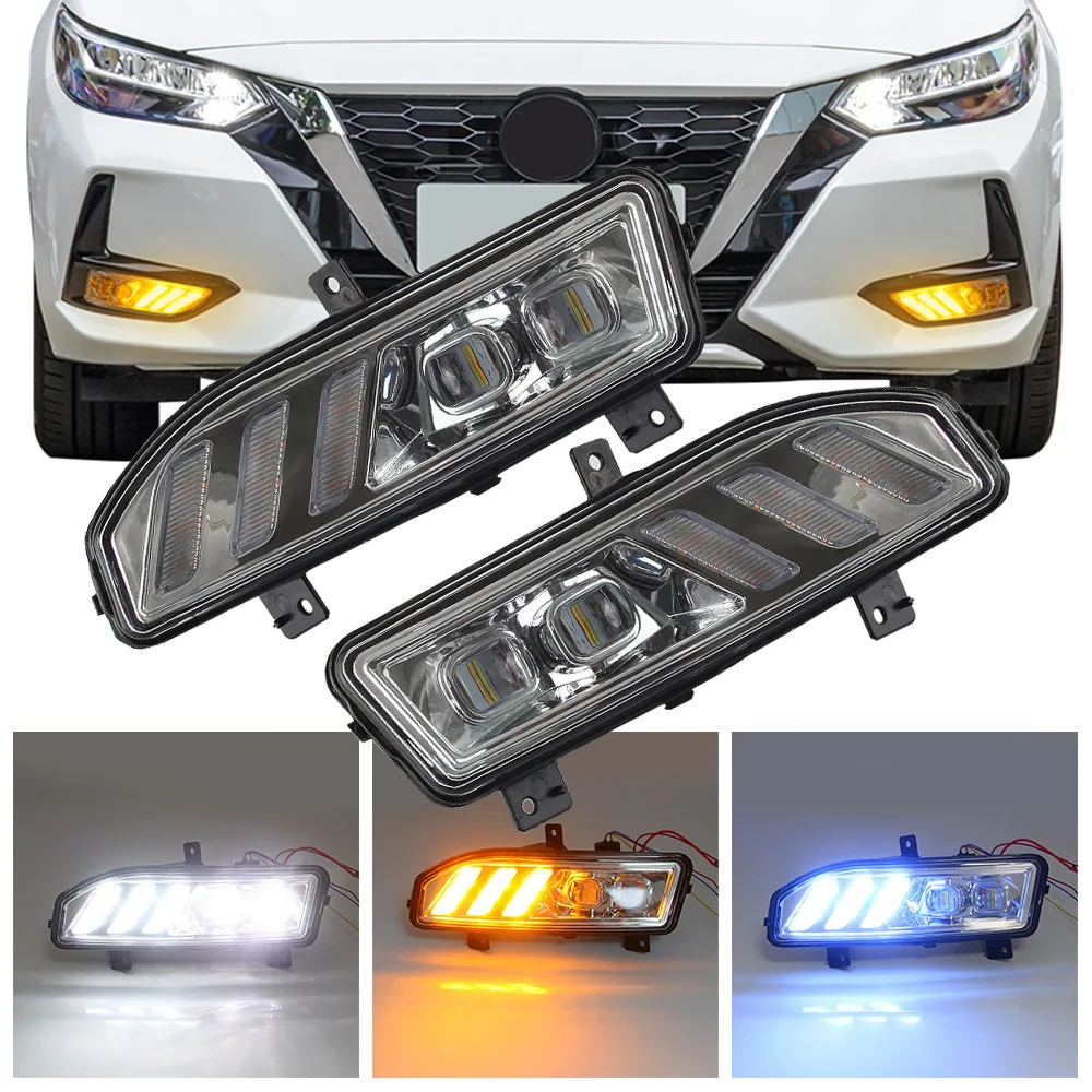 

LED Fog lamp Daytime Running Light DRL For Nissan Sentra 2020 Xtrail Rogue Kicks 2017 2018 2019 2020 Qashqai 2019 2020 Headlight