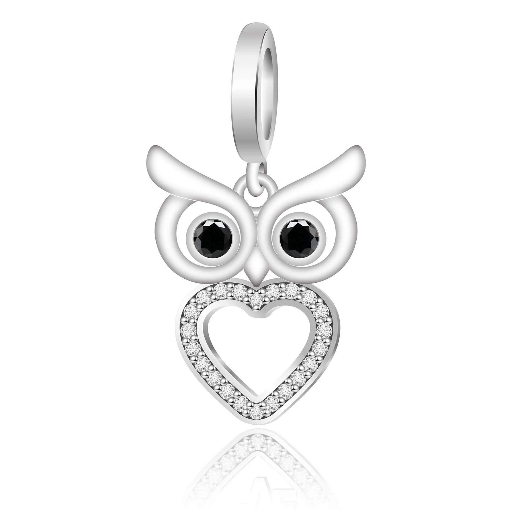 FC Jewelry Fit Original Pan Charms Bracelet 925 Silver Smart Owl Frame Beads Pendant For Making Women Graduation Berloque DIY