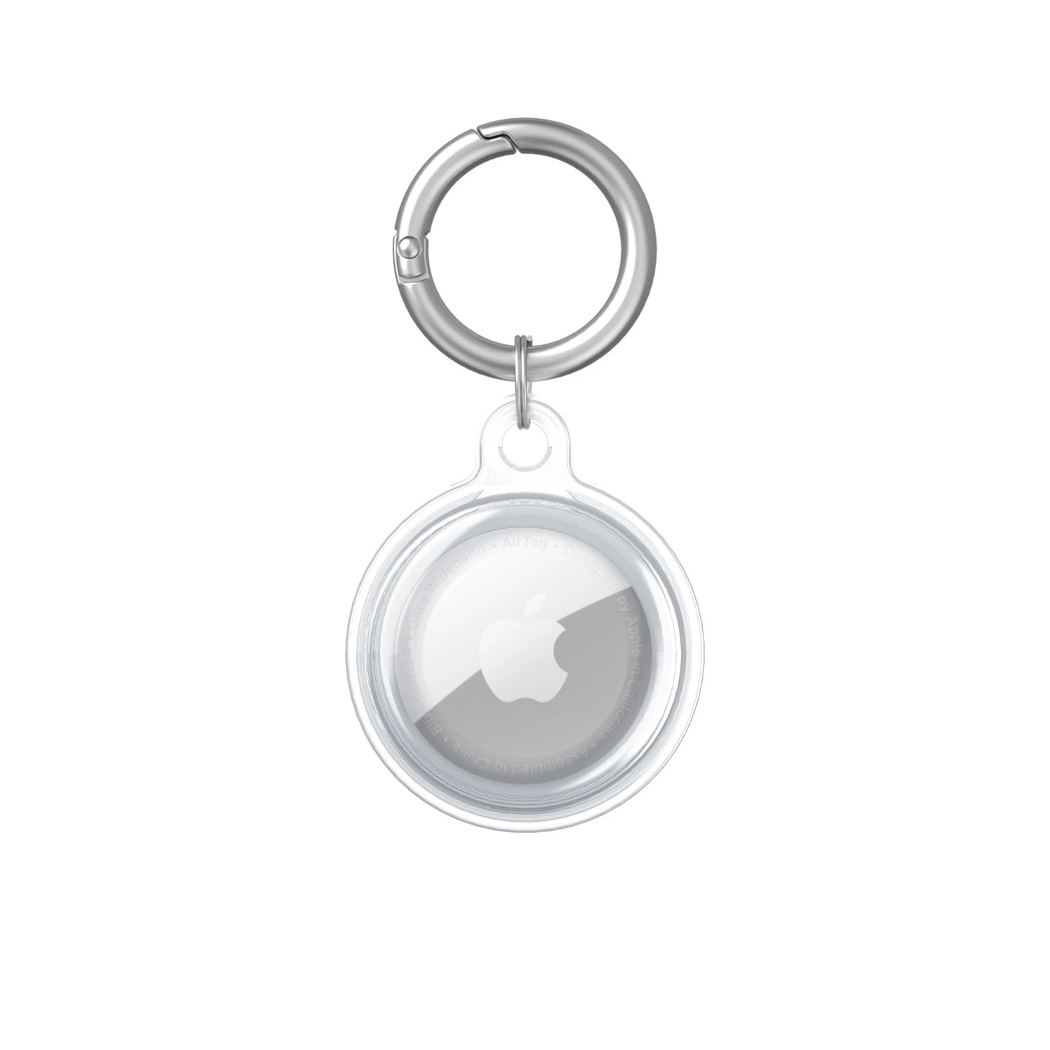 Waterdichte hoes voor Apple AirTag sleutelhangerhouder met karabijnhaak Anti-verloren trackeraccessoires voor bagage-rugzak Airtags-koffer
