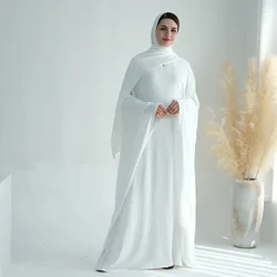 Eid Hijab Abito musulmano Indumento di preghiera Abbigliamento donna islamico Abito arabo saudita Turchia Caftano Dubai Abaya Ramadan Djellaba Abaya