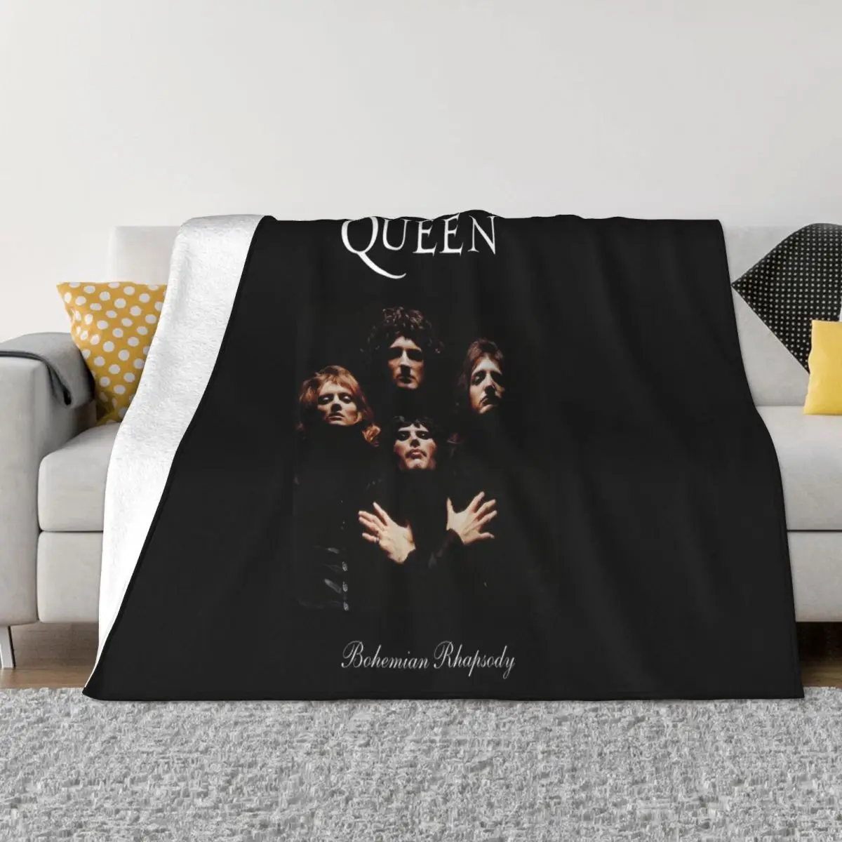 New Queen Bohemian Rhapsody Band Swea Full Size Black Women Men Good Quality Rock Throw Blanket