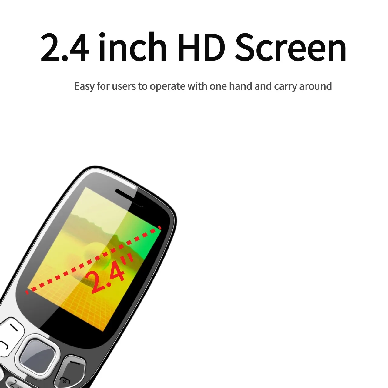 Mafam S3210 شاشة كبيرة منخفضة الإشعاع 2.4 بوصة GMS 2G بلوتوث ثنائي الشريحة عمر البطارية مفتاح كبير ميزة بأسعار معقولة الهاتف