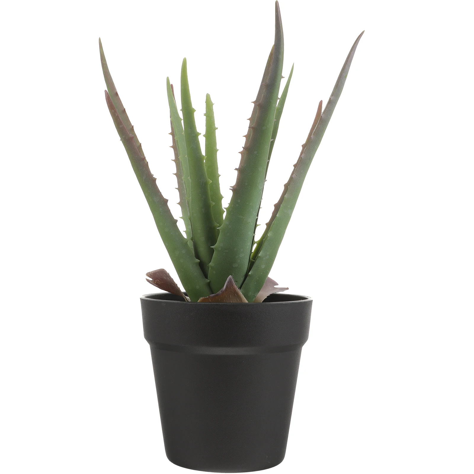 

Simulated Aloe Vera Artificial Succulent Plant Bonsai Decorative Fake Potted Plants 11 Leaves Small Plastic nament Home Office
