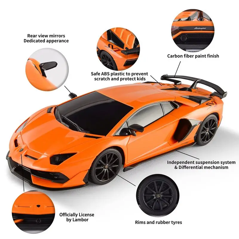 Lamborghini Aventador Svj Remote Control Car 1:24 Scale Remote Control Toy Wireless Remote Control Car Model Car Machine